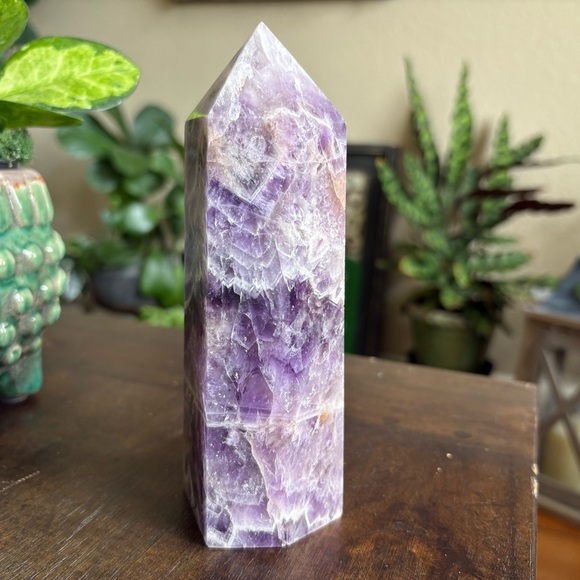 (1.4 Pound) Large Dream Amethyst Tower - Decor, Gifts, Crystal, Carving,All Products : American Fashion Style Bags On Sale
